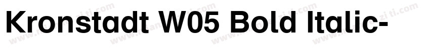 Kronstadt W05 Bold Italic字体转换
